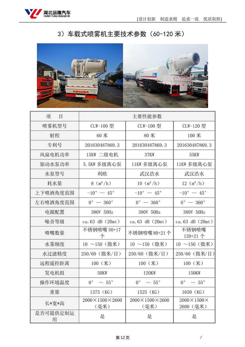 16噸東風T5多功能抑塵車資料（圓罐、60-120米霧炮）(圖6)